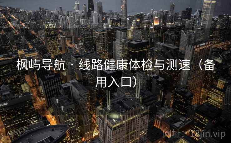 枫屿导航 · 线路健康体检与测速（备用入口）