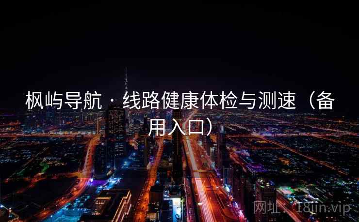 枫屿导航 · 线路健康体检与测速（备用入口）