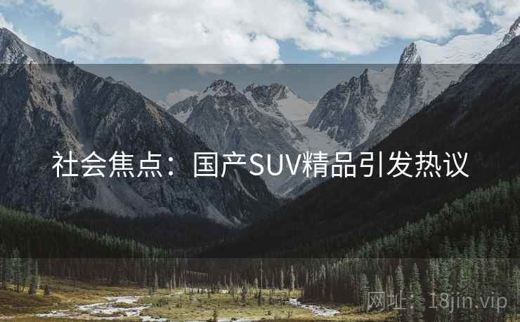 社会焦点:国产SUV精品引发热议 社会焦点:国产SUV精品引发热议